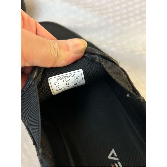 Hisea safety loafers men’s size 10 black slip resistance tread AQX09ACP - Picture 4 of 5